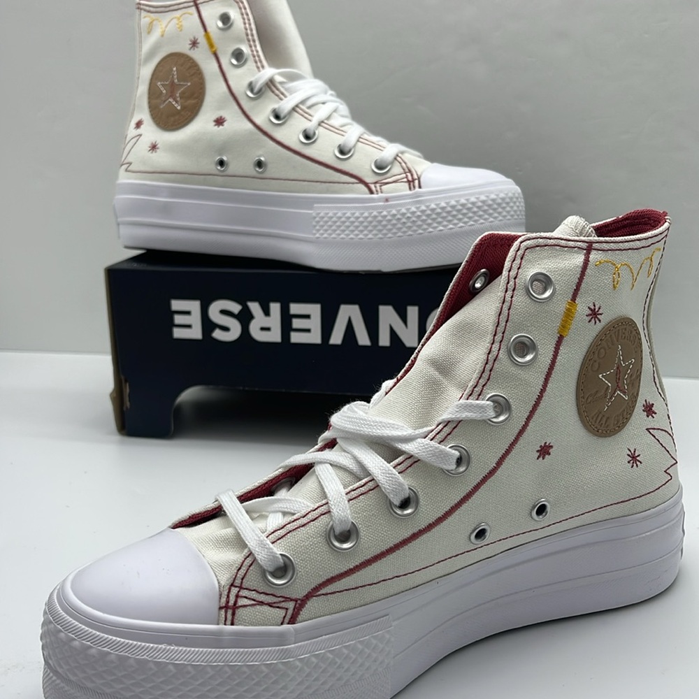 Converse Women's High-Top Platforms A13395C CTAS LIFT HI
EGRET/ASTRODUST/YELLOW - Picture 14 of 16